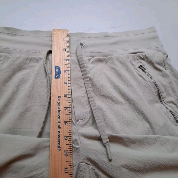 Athleta Jogger Pants Womens 12 Khaki Trekkie North Hiking Ripstop Performance - Picture 10 of 12
